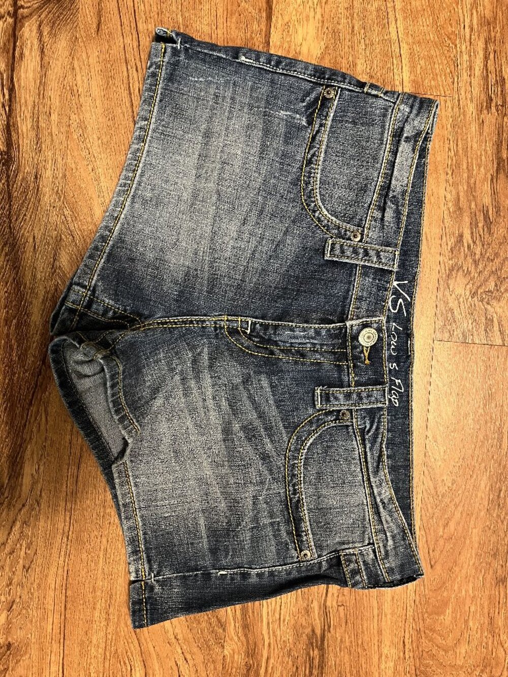 Women's Victoria's Secret VS Low Five Flap Denim Cutoff Jean Shorts